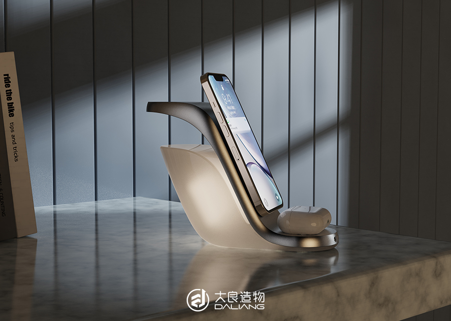 鲸鱼无线充台灯-深圳大良造物設計有限公司